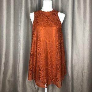 Forever 21 orange flower dress